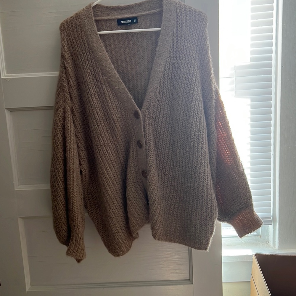 Oversized knitted sweater from MISSGUIDED